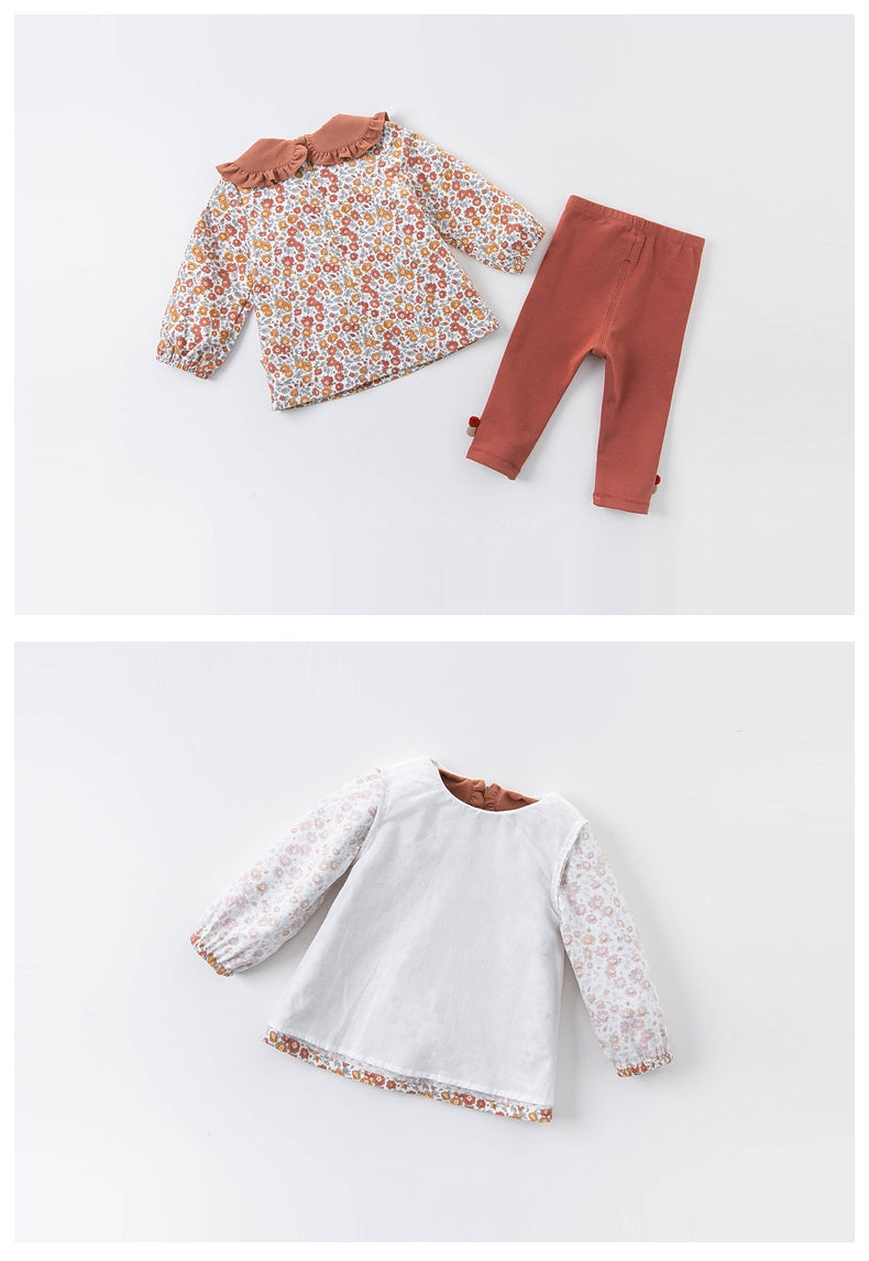 Two-piece Baby Western-style Cotton Clothes - Kiddo’s Boutique