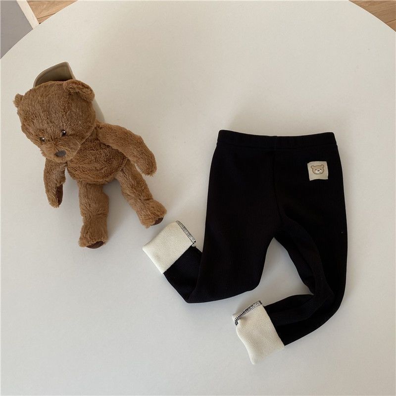 Girls' Single-layer Fleece-lined Leggings - Kiddo’s Boutique