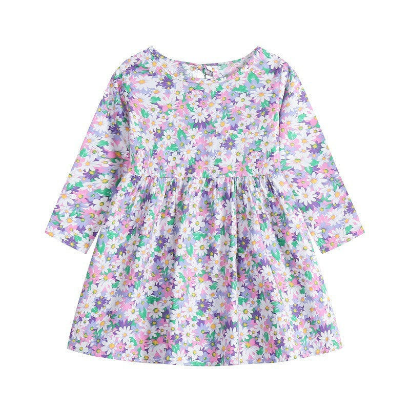 Korean Style Floral Princess Dress Children's Clothing - Kiddo’s Boutique