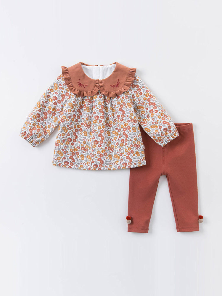 Two-piece Baby Western-style Cotton Clothes - Kiddo’s Boutique