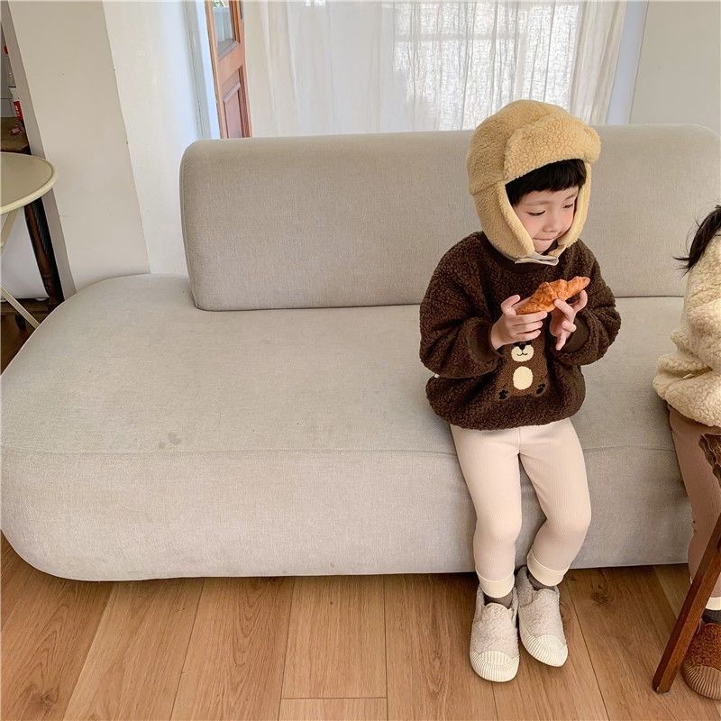 Girls' Single-layer Fleece-lined Leggings - Kiddo’s Boutique