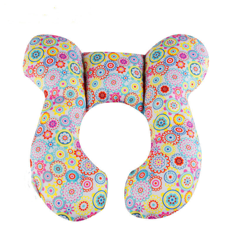 Infant Pillow Baby Bed U-Shaped Safety Seat Neck Guard Fixed Stereotyped Stroller Pillow - Kiddo’s Boutique