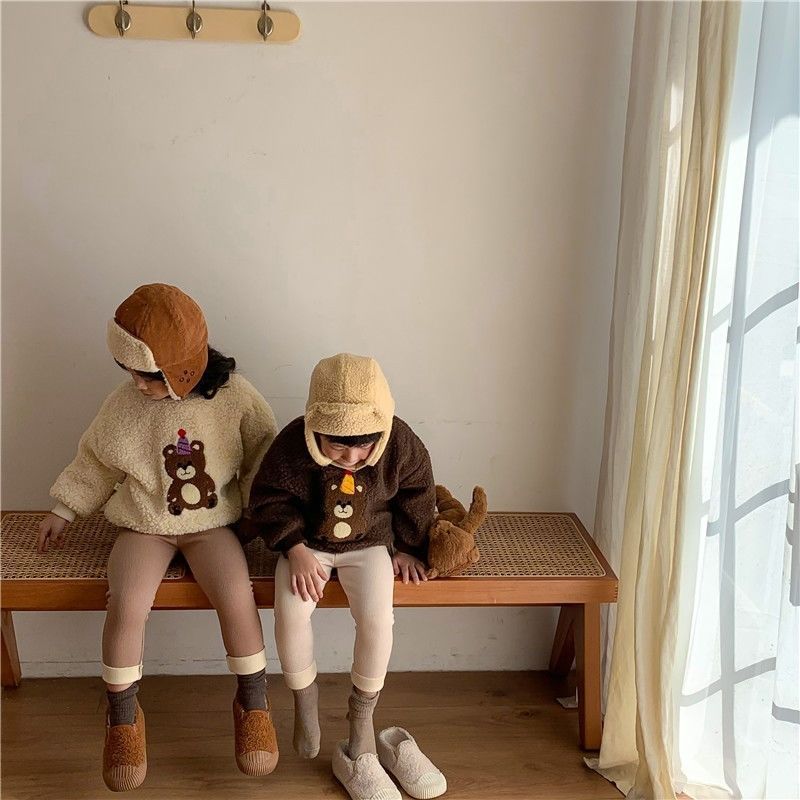 Girls' Single-layer Fleece-lined Leggings - Kiddo’s Boutique