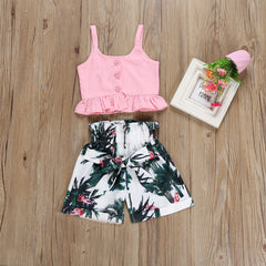 Maple flamingo print ruffled children's clothing - Kiddo’s Boutique 