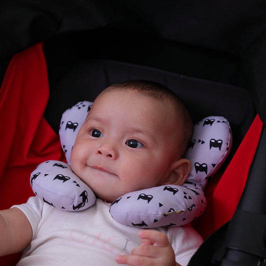 Infant Pillow  Baby Bed  U-Shaped Safety Seat  Neck Guard  Fixed Stereotyped Stroller Pillow - Kiddo’s Boutique 