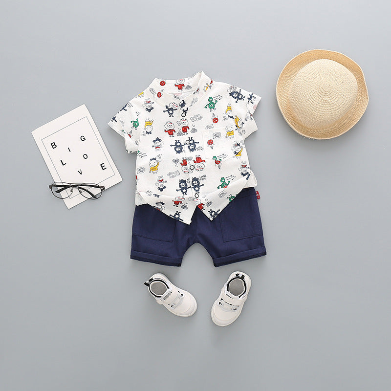 Children'S Clothing, Boys And Children'S Short-Sleeved Shorts - Kiddo’s Boutique 
