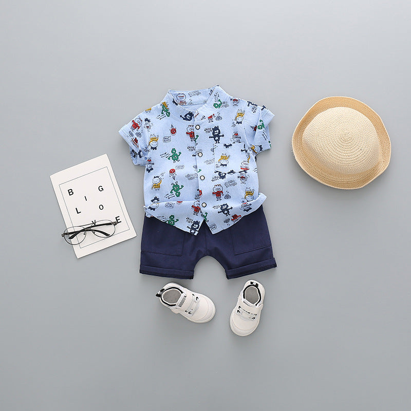 Children'S Clothing, Boys And Children'S Short-Sleeved Shorts - Kiddo’s Boutique 