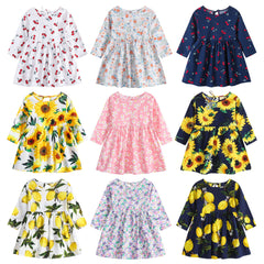 Korean Style Floral Princess Dress Children's Clothing - Kiddo’s Boutique 