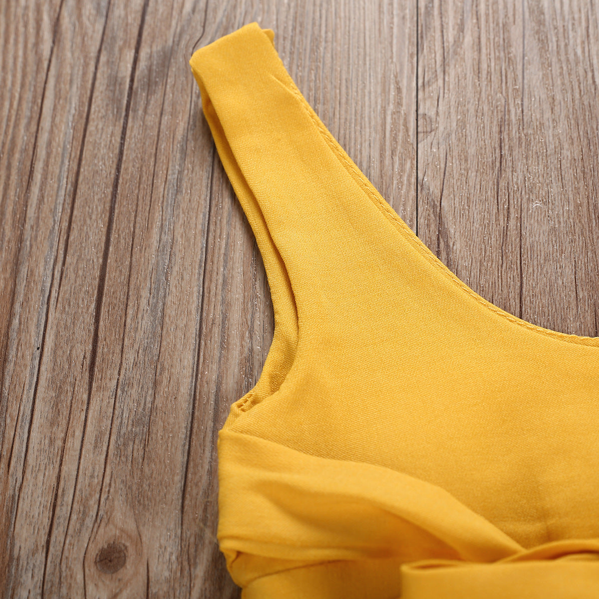 Children's clothing Amazon yellow cotton overalls - Kiddo’s Boutique 
