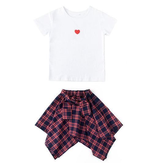 Children's sports short-sleeved children's clothing fashion little girl clothes - Kiddo’s Boutique 