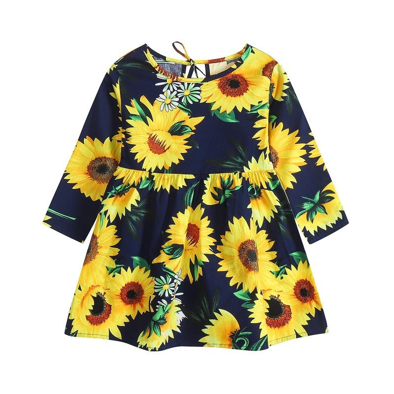 Korean Style Floral Princess Dress Children's Clothing - Kiddo’s Boutique 