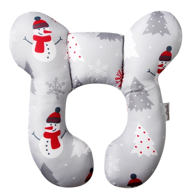 Infant Pillow  Baby Bed  U-Shaped Safety Seat  Neck Guard  Fixed Stereotyped Stroller Pillow - Kiddo’s Boutique 