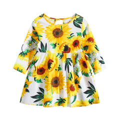 Korean Style Floral Princess Dress Children's Clothing - Kiddo’s Boutique 
