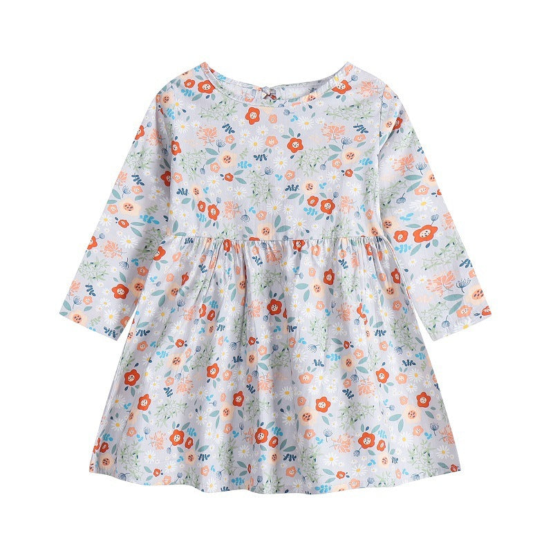 Korean Style Floral Princess Dress Children's Clothing - Kiddo’s Boutique 